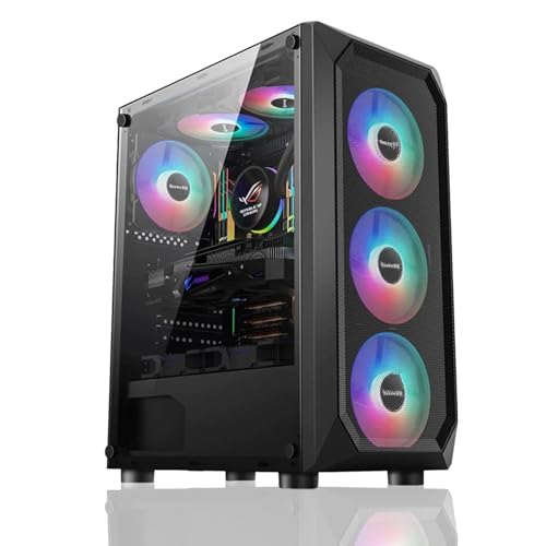Gaming PC Ryzen 5 4500, GeForce RTX 3060, B450, 8GB 3200MHz DDR4 RAM, 500GB NVMe SSD, P550W, 5 RGB Fans, WiFi, Powerful Gaming and Creation PC