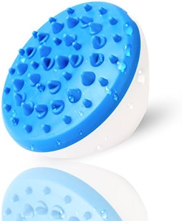 Anmary Massage Brush for Bath Shower Body ,Slicone Soft Comb，Cellulite Massager for Hair Scalp Health and Cellulite Treatment (Blue)