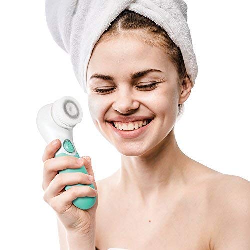 LAVO Facial Cleansing Brush - Electric Spin Scrubber and Exfoliator for Face - Scrub Skin - Exfoliating Cleanser