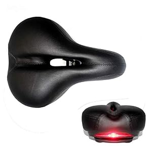 HILAND Bike Seat – Comfortable Men/Women Mountain Bicycle Saddle with Dual Spring Design for Cruiser Commuter Daily…