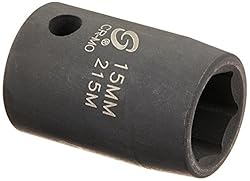 Sunex 215m 1/2-Inch Drive 15-mm Impact Socket