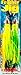 Boone Feather Trolling Jig (Pack of 2), Green/Yellow, 4-Inch