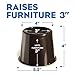 Slipstick CB652 3 Inch Under Bed Storage Bed Risers / Furniture Risers, Adds 3