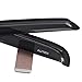 AUTEX 2Pcs Tape On Window Visor Compatible with Ram 1500 2500 3500 1994 1995 1996 1997 1998 1999 2000 2001 2002 (for Regular and Extended Cab (2 Front Windows) ONLY) Side Window Deflector Shade