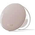 Fancii Mini Taylor Compact Magnifying Mirror with LED Light, 10x/1x, Rechargeable, 3 Light Settings, Dimmable - Small Lighted Travel Handheld Mirror for Pocket, Handbag, Purse, 2-Sided Foldable