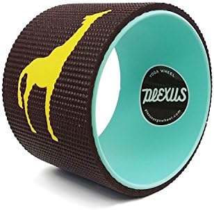 Plexus Yoga Wheel Brown Aqua 6" | Relieves Pain and Stress in your Back Hips Chest Shoulders | Great Back Opener | Won't Break Down like Foam Roller or Massage Roller | 5MM Extra Comfort Yoga Mat