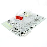 Team Losi 8IGHT 4.0 Buggy 1/8: Clear Cab Forward Body & Decal Sheet, Shell/Cover