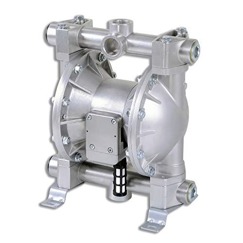 Fuelworks Double Diaphragm Transfer Pump 1" Nitrile/NBR/Buna-N - 24GPM / 90LPM Heavy Duty Aluminium Air Operated Pneumatic for Diesel, Grease, Kerosene & Oil - Thumbnail 5