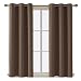 Deconovo Room Darkening Thermal Insulated Blackout Grommet Window Curtain for Living Room, Brown,42x63-inch,1 Panel