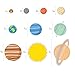 treepenguin Solar System Space Wall Decals for Kids Rooms – Large Planets and Stars Stickers for Bedroom Playroom and Nursery – Educational Wall Decor for Boys and Girls
