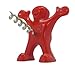 Sir Perky Corkscrew Wine Opener – Fairly Odd Novelties Red Plastic Novelty Bottle Opener – Fun Gift for Wine Lovers, One Size