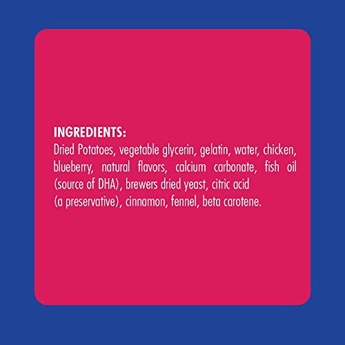 N-BONE PUPPY TEETHING RINGS GRAIN-FREE BLUEBERRY & BBQ FLAVOR DOG TREAT, 3 COUNT BAG, 3.6-OZ