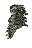North Mountain Gear Ambush HD Camouflage Hunting Full Cover Leafy 3D Face Mask (Brown, Tan)
