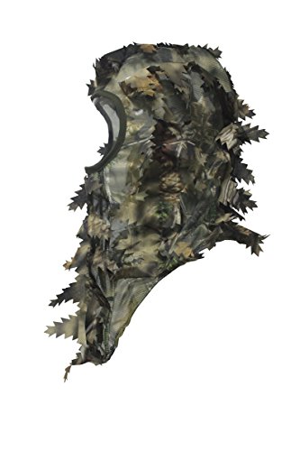 North Mountain Gear Ambush HD Camouflage Hunting Full Cover Leafy 3D Face Mask (Brown, Tan)