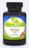 Absorb Health Rhodiola Rosea Extract 10:1 500mg Capsules, 100 Count