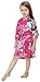 JOYTTON Girls' Satin Kimono Peacock Flower Robe for Spa Party Wedding Birthday