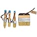 1st Place Ultra Chalk & Wax Natural Bristle Brush Set - 3 Piece Brush Set & 4