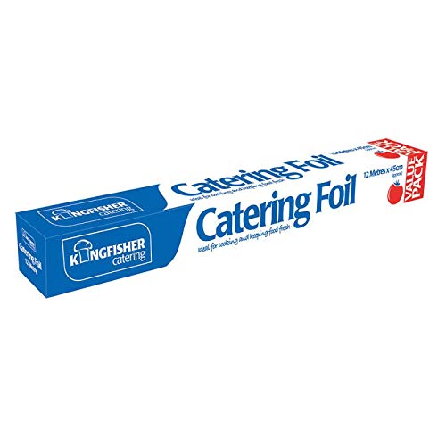 Kingfisher KCFOIL45A 45cm x 12m Catering Aluminium Kitchen Foil, Transparent, One Size