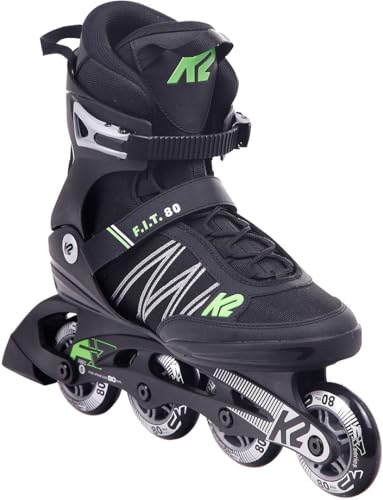 K2 F.I.T. 80 Inline Skates Black/Green