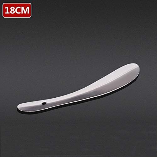 Qinbaotong Well-Made, Metal Long and Medium Short Shoehorn, Stainless Steel Shoehorn, Shoe Lift, Extra Long Shoe Easy to Receive (Size : 18cm)
