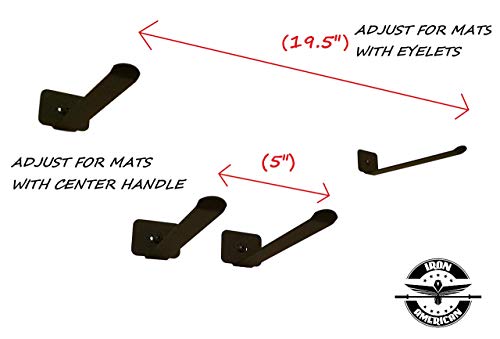 image for Iron American OMEGA Multi-Purpose Yoga Mat Rack - Hangs 12+ Exercise M