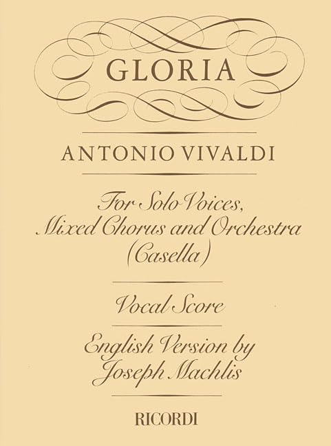 Gloria Rv589: Vocal Score