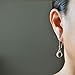 Pale purple glass dangle earrings 14kt rose gold-filled