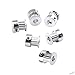 Houkr 5PCS Aluminum 20 Teeth GT2 Timing Belt Pulley 6mm Bore 6mm Width, Synchronous Wheel for 3D Printer Parts Width 6mm Timing Belt and M4 Wrench, for RepRap 3D Printer Prusa I3