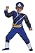 Power Rangers Ninja Steel Toddler Muscle Costume, Blue, Medium (3T-4T)