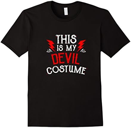 Mens This is My Devil Costume Halloween T-shirt 2XL Black