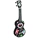Mahalo Ukuleles MA1HE bk Hearts Ukulele, Soprano