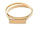 Herebuy - Fashion Belts for Women Gold Skinny Waist Belt for Dress
