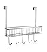 BINO 'Madison' Over-the-Door Basket with Hooks, Nickel