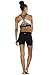 icyzone Workout Sports Bras for Women - Fitness Athletic Exercise Running Bra Yoga Tops (M, Graphic Beads)