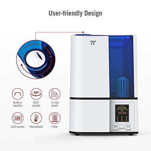 image for TaoTronics Cool Compatible Alexa Google Home, Ultrasonic Humidifiers B