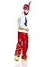 Adult Men Sultan Costume Emir Shah Rajah Little Mook Genie Arabian Nights Party (Medium/Large, Red/Blue/White)