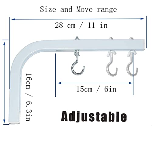 2BeBest Universal Projector Screen Mount LBracket 11 in Longer Wall