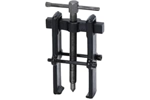 Hypertune Universal 4inch Two Jaw Pilot Bearing Gear Puller Bearing Gear Remover Tool Carbon Steel Adjustable Pump Pulley Remover Hand Tool Removal Kit Straight Type