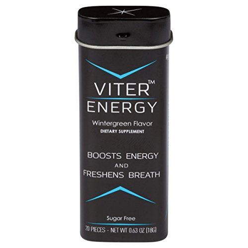 Viter Energy Wintergreen Caffeinated Mints - 40mg Caffeine & B-Vitamins Per Powerful Sugar Free Mint. Boost Energy, Focus & Fresh Breath. 2 Pieces Replace 1 Coffee, Energy Drink, Caffeine Candy & Gum - Thumbnail 4