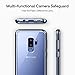 Caseology Skyfall for Galaxy S9 Plus Case (2018) - Clear Back & Slim Fit - Blue Coral