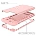 WeLoveCase iPhone 6/6s Wallet Case Defender Wallet Design with Hidden Back Mirror and Card Holder Heavy Duty Protection Shockproof 3 in 1 All-Round Armor Protective Case for iPhone 6 6S - Rose Gold