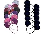 Set of 12 -Mickey Mouse Ears, Mickey Ears, Minnie Ears, Minnie Mouse Ears, Mickey Headband, Minnie Headband