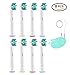 Lanveda Replacement Brush Heads, Compatible with Oral B Electric Toothbrush, Fits Pro 500 1000 1500 3000 5000 7000 Series Models Handle, 8 Count