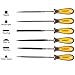 MulWark 9pcs Premium Grade Tempered High Carbon Steel Carpenter File Set with Flat, Round Rasp, Half Round Flat & Mini Needle Files-Idea Files to Shape, Sharpen, De-burr Hobby Model, Soft Metal & Wood