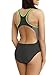 Gwinner Women's Alinka One Piece Athletic Swimsuit - XL - graphite/green