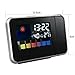iKKEGOL Digital Time Projector LED Weather Temperature Humidity Wall Projection Alarm Snooze Clock Calendar