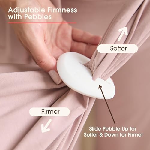 GGEROU Adjustable Pregnancy Pillow - Full Body Support for Side Sleeping - Adjustable Firmness and Shape - Supports Back, Legs, Belly, Hips for Pregnant Women - Removable Cover - Pink