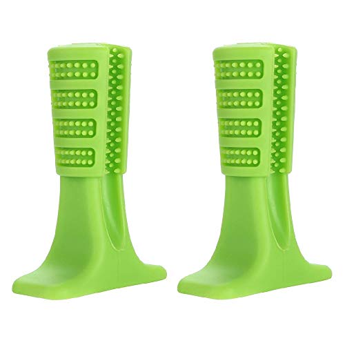 Pet Dog Toothbrush, Chew Teeth Cleaning, Brushing Stick, Toothbrush for Dogs Pets Oral Care Doggy Brushing Stick, The Best Gift for Pets(Green) - Thumbnail 7