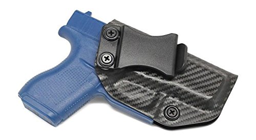 Concealment Express IWB KYDEX Holster: fits Glock 42 - Custom Fit - US Made - Inside Waistband - Adj. Cant/Retention (CF BLK, Left)