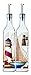 Ellora Farms, Atlas Chef Pourer, Cruet Glass Bottle, Suitable for Oils, Vinegar, Dressing, 17 Oz. capacity, Stainless Steel Pourer, Gift Bottle in Box